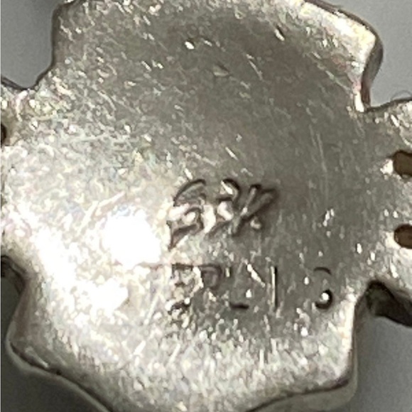 Vtg Navajo Artist Ervin Hoskie Signed Zuni Pendant - Picture 2 of 6